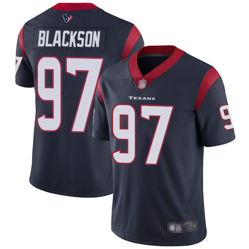 Houston Texans Limited Navy Blue Men Angelo Blackson Home Jersey NFL Football 97 Vapor Untouchable